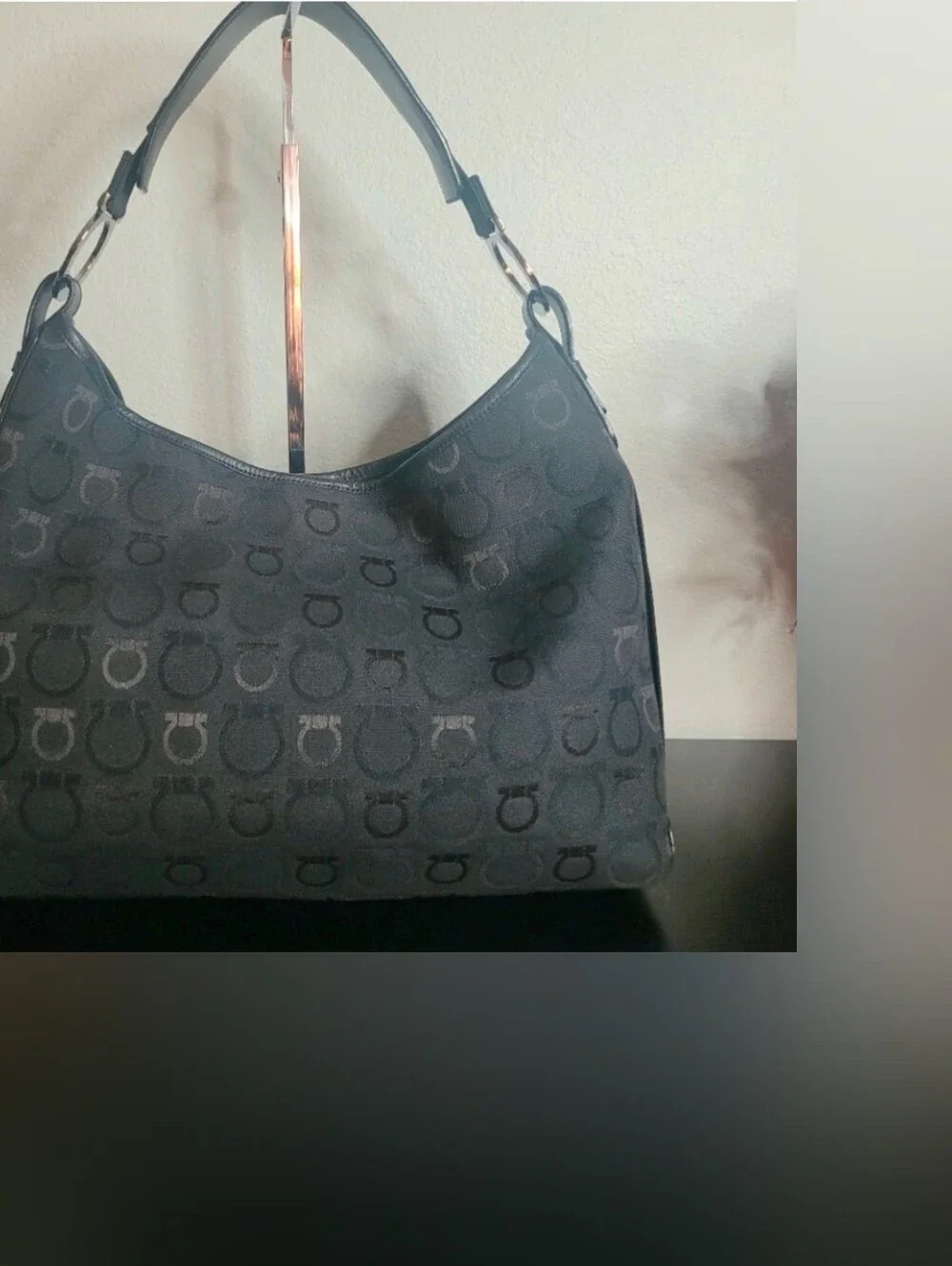 Salvatore Ferragamo Gancini Hobo Bag With COA